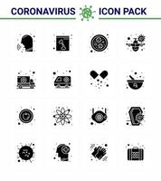 coronavirus 2019ncov covid19 prévention jeu d'icônes virus de voiture bactéries avertissement voyage viral coronavirus 2019nov maladie vecteur éléments de conception