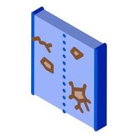 illustration vectorielle d'icône isométrique de route brisée vecteur