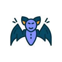 icône chauve-souris pour votre site Web, mobile, présentation et conception de logo. vecteur