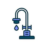 icône de robinet d'eau pour votre site Web, mobile, présentation et conception de logo. vecteur