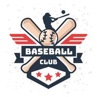 Logo de baseball Vintage vecteur