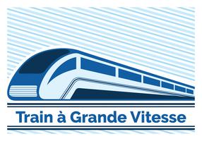 train une grande vitesse vecteur