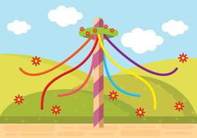 Illustration de Maypole vecteur