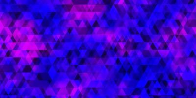 modèle vectoriel violet clair avec des lignes, des triangles.