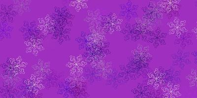 disposition naturelle de vecteur violet clair avec des fleurs.