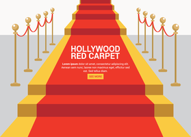 Tapis rouge d'Hollywood vecteur