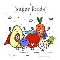 Vecteur de Super Foods