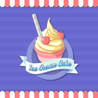 Coupe de la crème glacée Shop Shop Logo Vector
