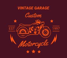 Logos Vintage Motorcyle, Label, emblème. vecteur