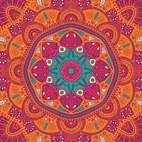 mandala ethnique floral ornemental coloré vecteur