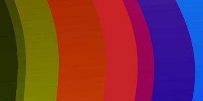 modèle de vecteur multicolore clair avec des lignes courbes.