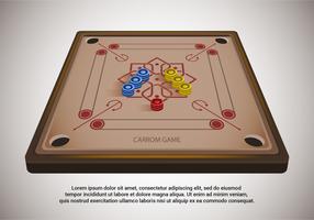 illustration vectorielle de carrom table vecteur