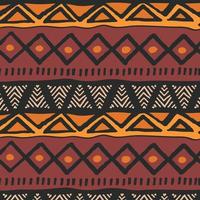 motif bohème coloré ethnique tribal avec éléments géométriques, tissu de boue africaine vecteur