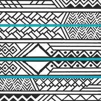 motif bohème coloré ethnique tribal avec éléments géométriques, tissu de boue africaine vecteur