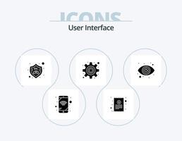 pack d'icônes de glyphe d'interface utilisateur 5 conception d'icônes. . globe oculaire. personnes. œil. équipement vecteur