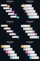 utilisez des infographies vectorielles pour ajouter un intérêt visuel à la présentation de votre entreprise. vecteur