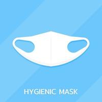 icône du design plat masque hygiénique vecteur