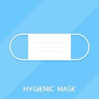 icône du design plat masque hygiénique vecteur