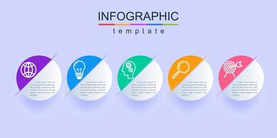 modèle de bannière corporative et commerciale infographie moderne vecteur