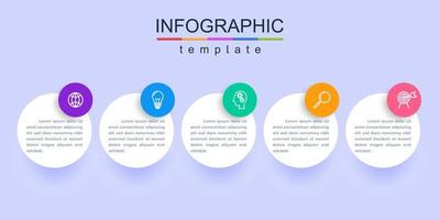 modèle de bannière corporative et commerciale infographie moderne vecteur