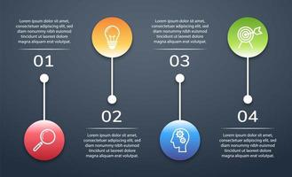 modèle de bannière corporative et commerciale infographie moderne vecteur