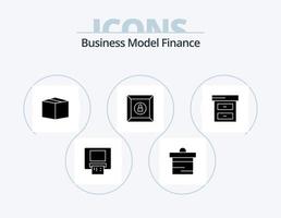 pack d'icônes de glyphe de finances 5 conception d'icônes. . finance. cargaison. Entreprise. produit vecteur