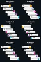 utilisez des infographies vectorielles pour ajouter un attrait visuel à votre présentation. vecteur