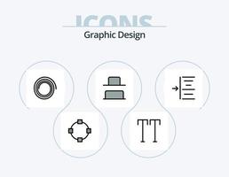 ligne de conception rempli pack d'icônes 5 conception d'icônes. . . point. horizontal. aligner vecteur