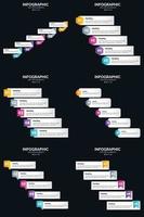 ajoutez un intérêt visuel à votre présentation avec des infographies vectorielles vecteur