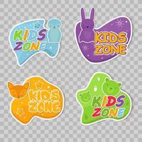 collection de design de zone pour enfants vecteur