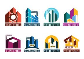 Jeu de Logos de construction Vector