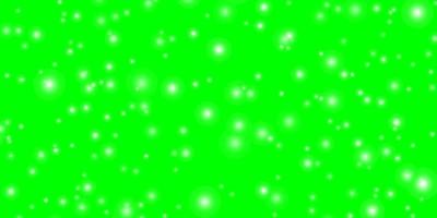 modèle vectoriel vert clair avec des étoiles abstraites.