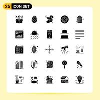 pack d'icônes vectorielles stock de 25 signes et symboles de ligne pour les éléments de conception vectoriels modifiables du film d'irlande vecteur