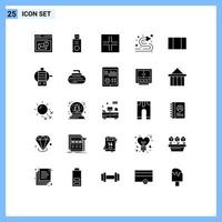25 icônes créatives signes et symboles modernes de flèches de mise en page électrique tuyau d'arrosage éléments de conception vectoriels modifiables vecteur