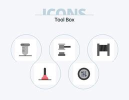 pack d'icônes plates d'outils 5 conception d'icônes. . . outils. outils. outils vecteur