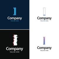 lettre i grand logo pack design création de logos modernes créatifs pour votre entreprise vecteur