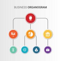 Organigramme d'affaires vecteur