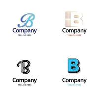 lettre b grand logo pack design création de logos modernes créatifs pour votre entreprise vecteur