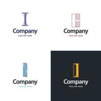 lettre i grand logo pack design création de logos modernes créatifs pour votre entreprise vecteur