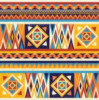 design textile africain coloré. conception d'impression de tissu kente, culture africaine vecteur