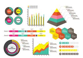 Visualisation de données pour la présentation vecteur