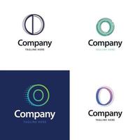 lettre o grand logo pack design création de logos modernes créatifs pour votre entreprise vecteur