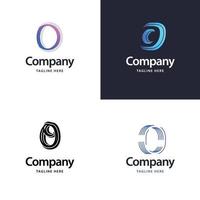 lettre o grand logo pack design création de logos modernes créatifs pour votre entreprise vecteur