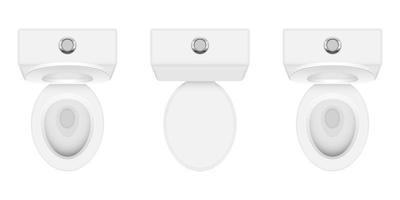illustration de conception de vecteur de toilette moderne