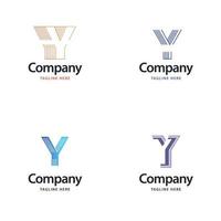 lettre y grand logo pack design création de logos modernes créatifs pour votre entreprise vecteur