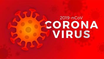 bannière de cellules de coronavirus vecteur 2019-ncov