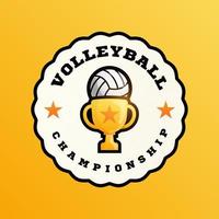 logo vectoriel champion de volleyball