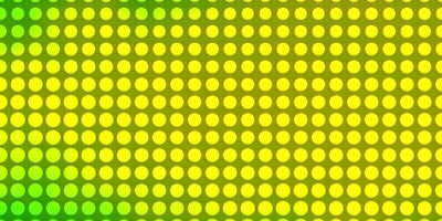 fond de vecteur vert clair, jaune avec des cercles.