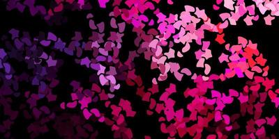 modèle vectoriel violet foncé, rose avec des formes abstraites.