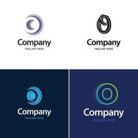 lettre o grand logo pack design création de logos modernes créatifs pour votre entreprise vecteur